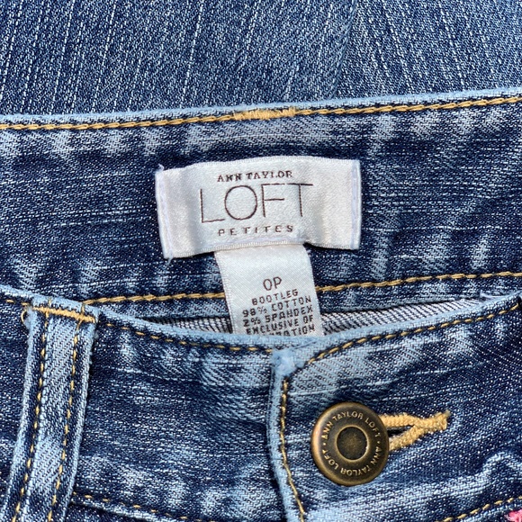 Loft by Anne Taylor gold embroidery jeans - Picture 6 of 8